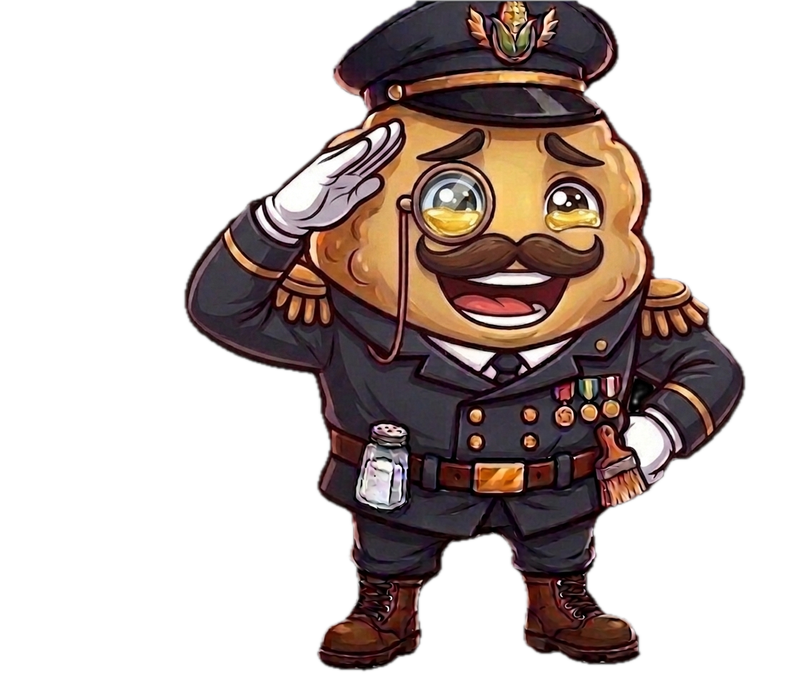 Colonel Kernel salutes